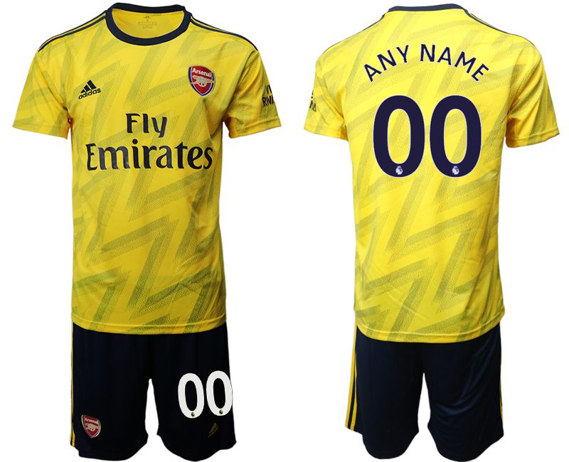 Men 2019-2020 club Arsenal away customized yellow Soccer Jerseys->customized soccer jersey->Custom Jersey